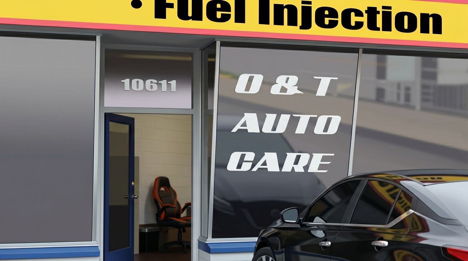 O & T Auto Care repair facility at 10611 Blue Ridge Blvd, Kansas City, MO 64134